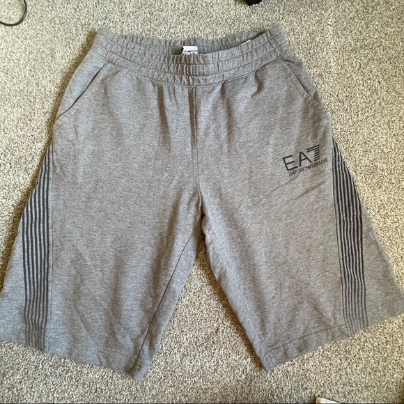 Emporio Armani Other - Emporio Armani Grey Jersey Fleece Bermuda Shorts Size M